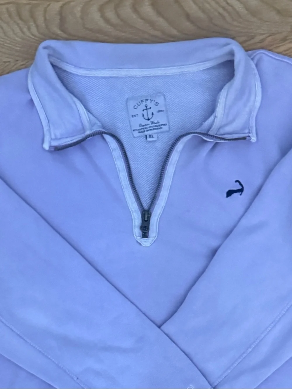 Men's Quarter-Zip Pullover Sweater - Lavender